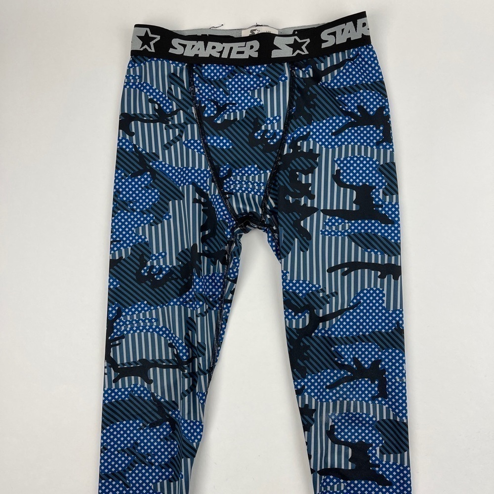 Starter Pants Boys Large Blue Camo